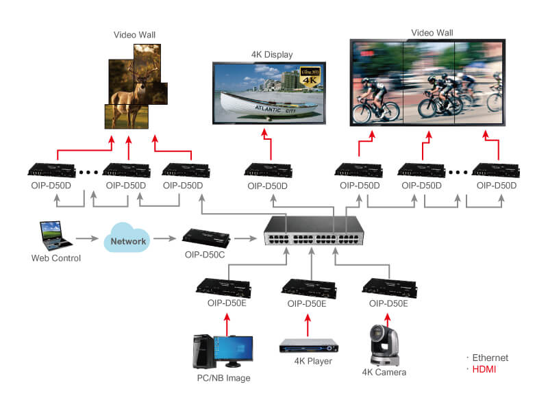 OIP-D50D 解碼器 輸出示意